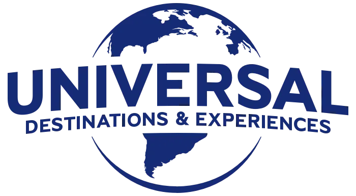 Vast globe with "Universal Destinations & Experiences" logo, representing global travel and adventure.